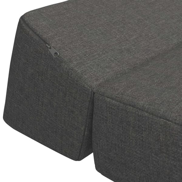 Fällbar Soffbed Mörkgrå 120 x 60 x 49 cm Tyg