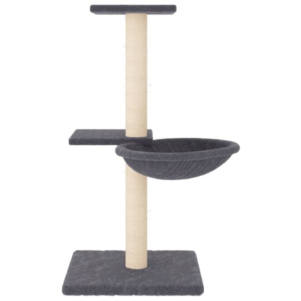 Klösträd med sisalpelare mörkgrå 72 cm