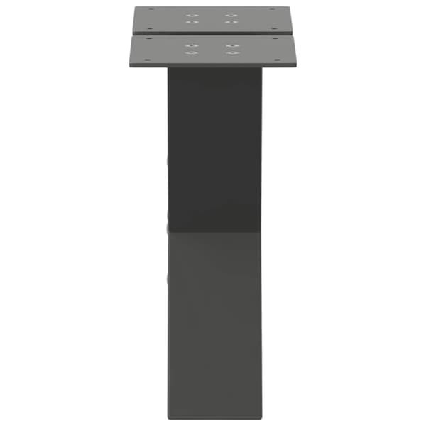 Soffbordsben X-formade 2 st antracit 30x(30-31) cm stål