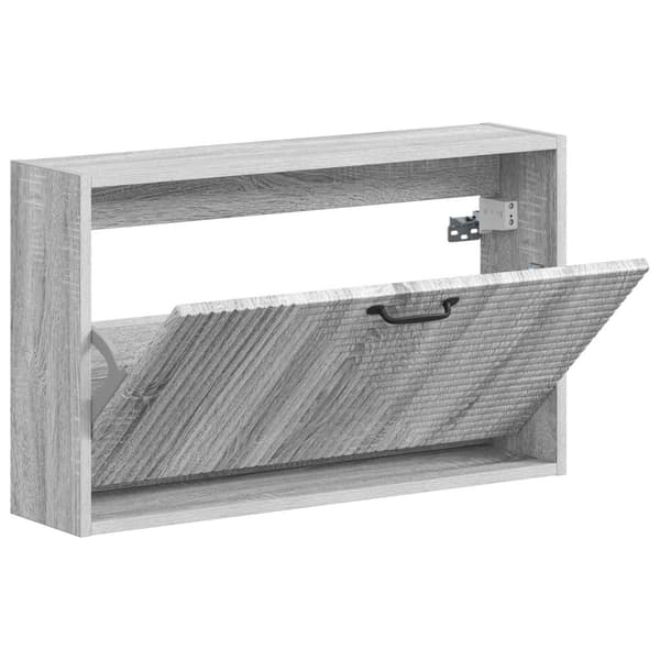 Väggmonterad skoskåp HAARLEM 71 x 17 x 43 cm Konstruerat trä