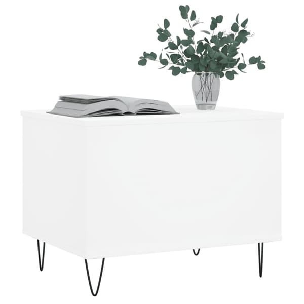 Soffbord vit 60x44,5x45 cm konstruerat trä