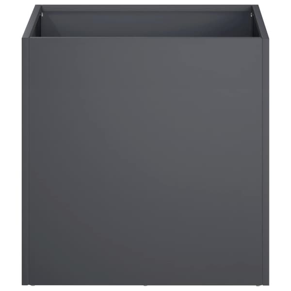 Trädgårdsplanterare 2 st Antracit 45 x 45 x 45 cm