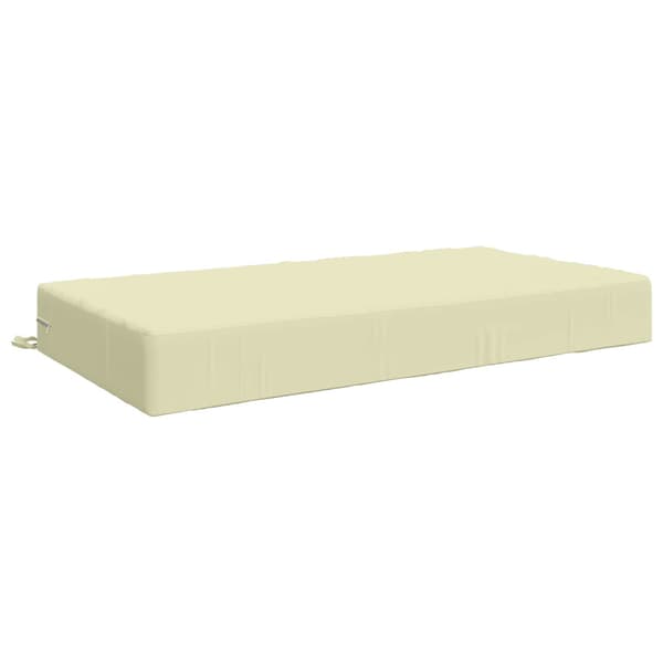 Sittkudde SOEST 100% Polyester Gräddvit 120 x 60 x 15 cm