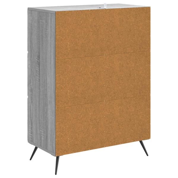 Sideboard Grå sonoma-ek 66 x 34,5 x 90 cm Konstruerat trä
