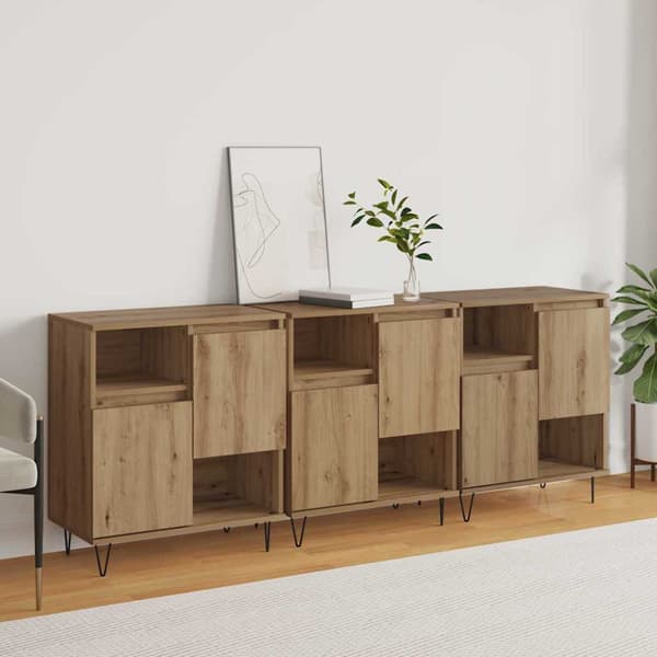 Sideboard 3 pcs Artisan Ek 60 x 35 x 70 cm