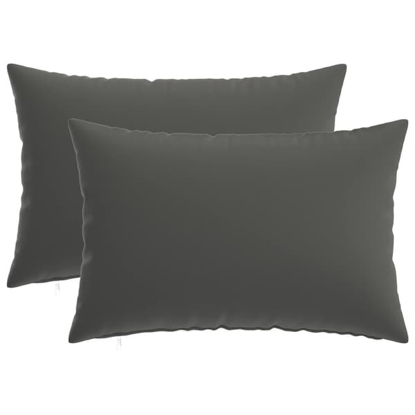 Kudde med kudde HEERLEN 2 st Antracit Polyester