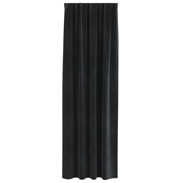Gardiner 2 st Svart 140 x 260 cm Sammet