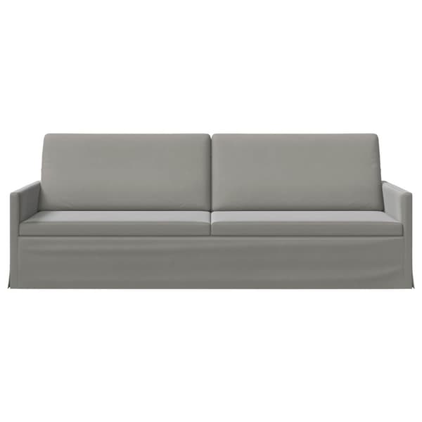 3-sitssoffa Ljusgrå 220 x 81 x 82 cm Sammet (V)