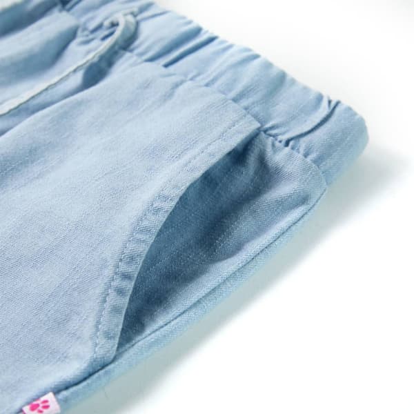 Barnshorts mjuk denimblå 92