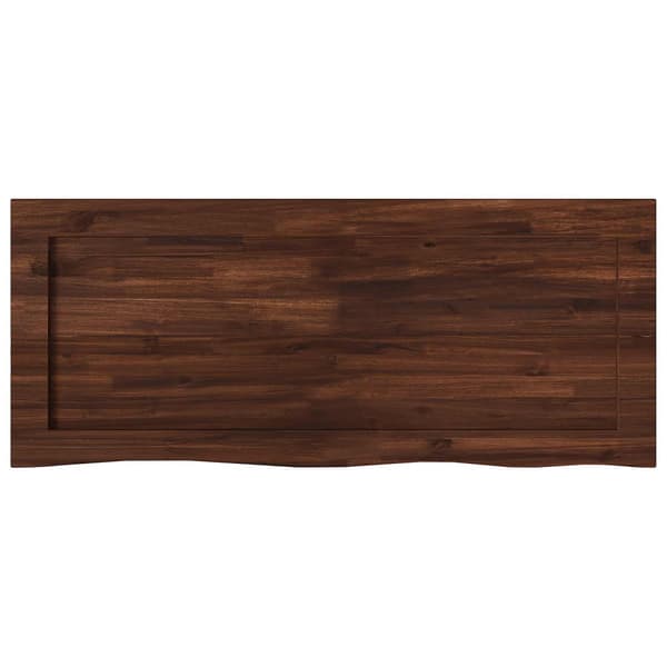 Rektangulärt Bordsskiva 90 x 50 x 3,5 cm Rektangulär Mörkbrun
