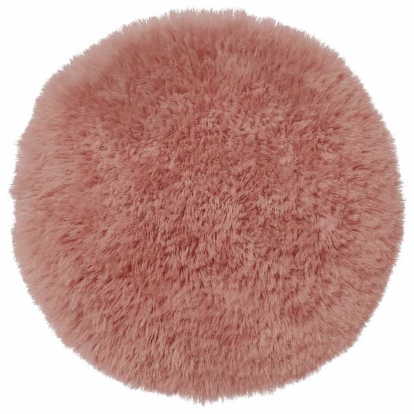 Kuddöverdrag 2 st HEERLEN Rosa Ø 50 cm PV Fleece