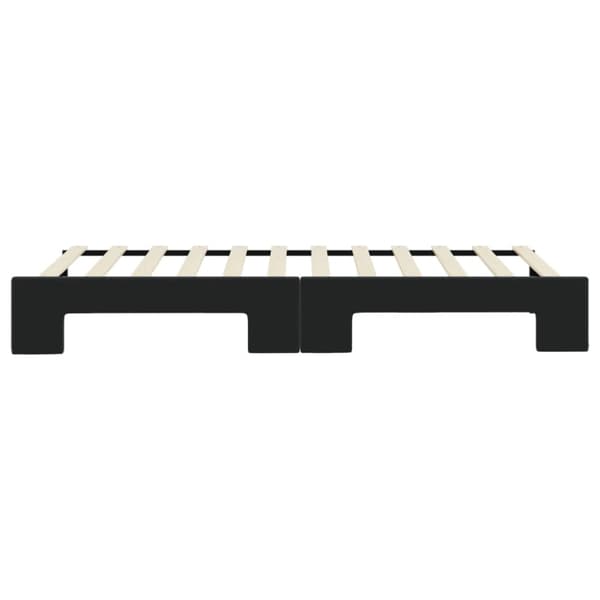 Dagbädd utdragbar svart 80x200 cm sammet