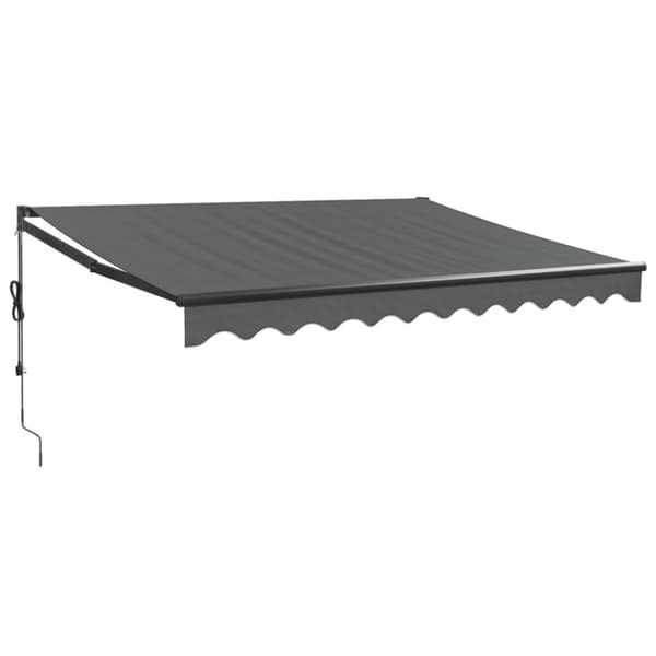 Automatisk infällbar markis antracit 3x2,5 m