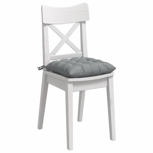 Sittkuddar 4 pcs Ljusgrå 40 x 40 x 6 cm tyg