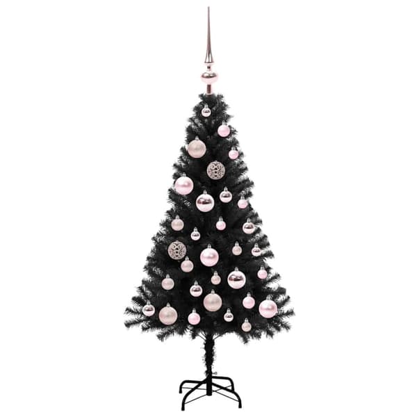 Julgran Svart 120 cm PVC