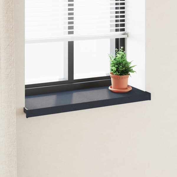 Fönsterbräda Anthracit med träådring 80 x 35 x 4,5 cm PVC