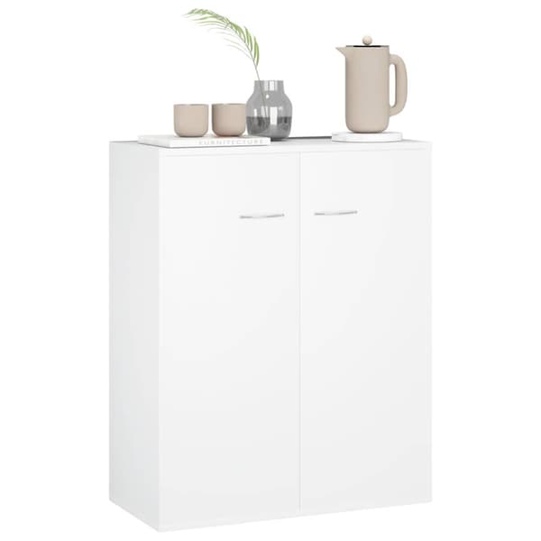 Skänk vit 60x30x75 cm konstruerat trä