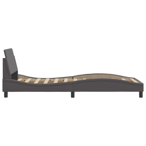 Bed Frame "Dover" Grey 90x200 cm Faux Leather