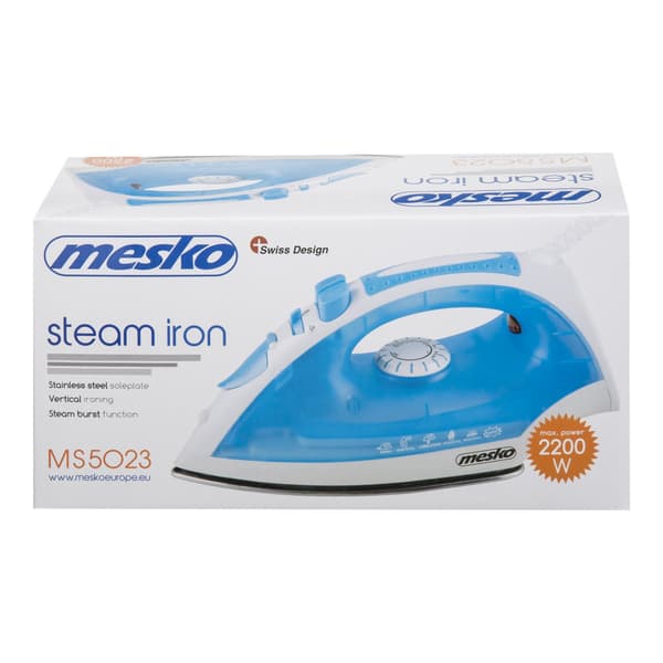 Mesko MS 5023 - ångstrykjärn - sula rostfritt stål