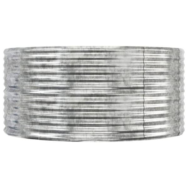 Odlingslåda silver 291x140x68 cm galvaniserat stål