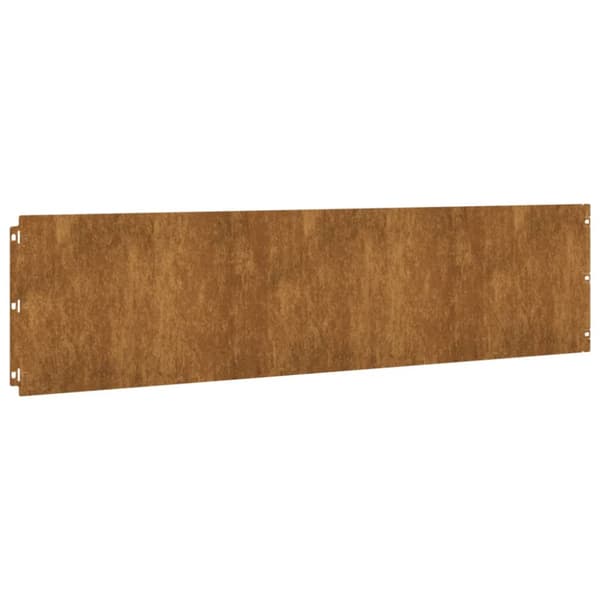 Rabattkanter 10 st 25x103 cm flexibelt cortenstål