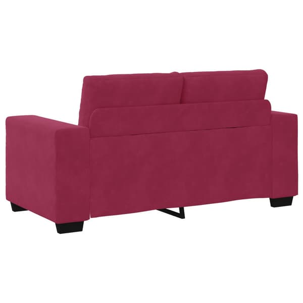Soffset 3 pcs Vind Röd 221 x 80 x 80 cm Sammet