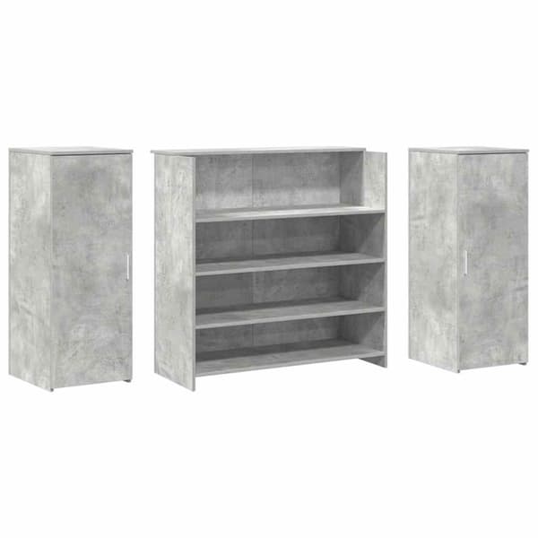 Receptionsdisk betonggrå 180x50x103,5 cm konstruerat trä