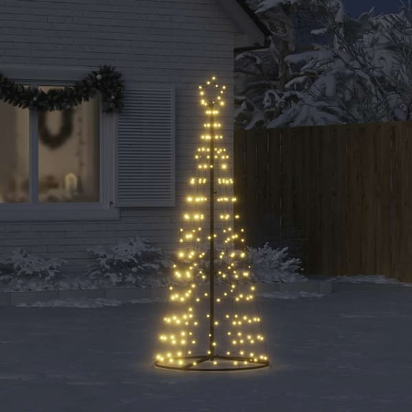 LED julgran 200 LEDs varmvit 180 cm