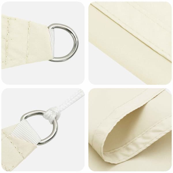 Solskugge segel Gräddvit 6 x 2,5 m 100% polyester oxford