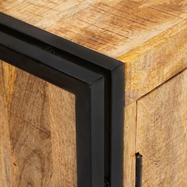 Sideboard Brun 80 x 33 x 70 cm massivt mangoträ