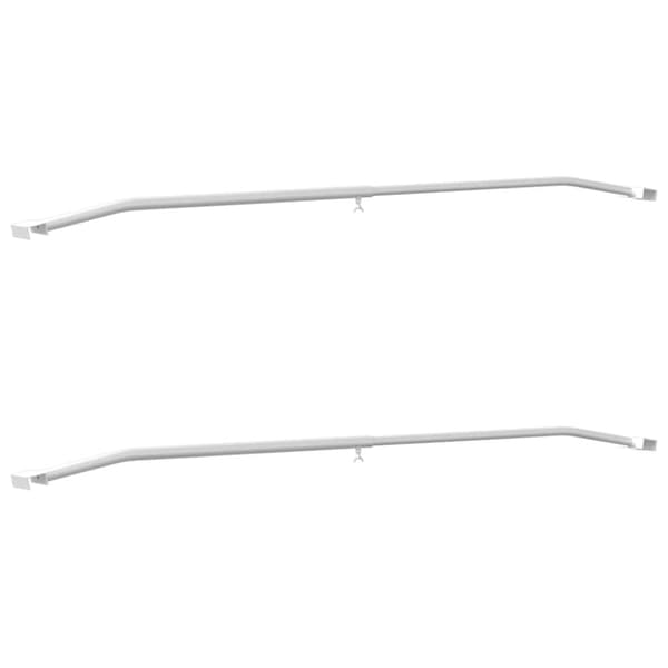 Tarpaulinbracket för släp 2 pcs Silver 100-145 cm Aluminium