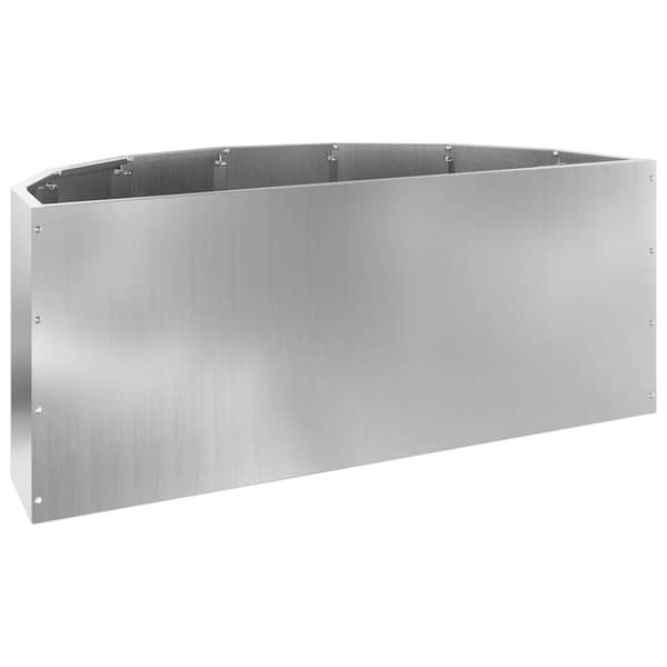 Planteringskärl Silver 90 x 45 x 35 cm Galvaniserat Stål