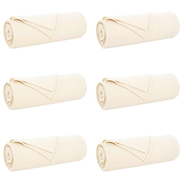 Filtar 6 pcs Kräm 350 x 270 cm Fleece