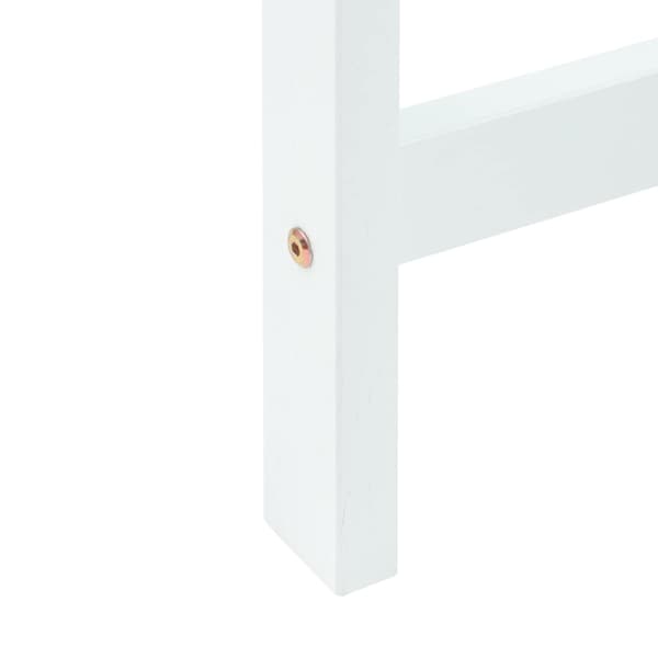 Matstolar 2 pcs Vit 40 x 47,5 x 99,5 cm Massiv Gummiträ