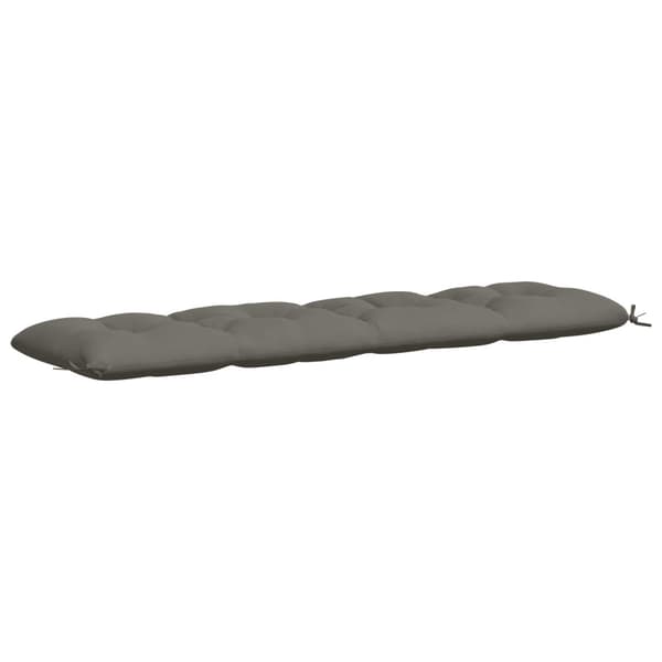 Bänk kudde VIANEN 100% Polyester Grå 200 x 50 x 12 cm