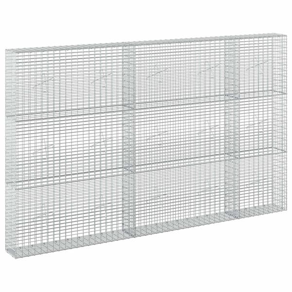 Gabion med 3,5 mm tråd och 5x2,5 cm nät 250x20x150 cm