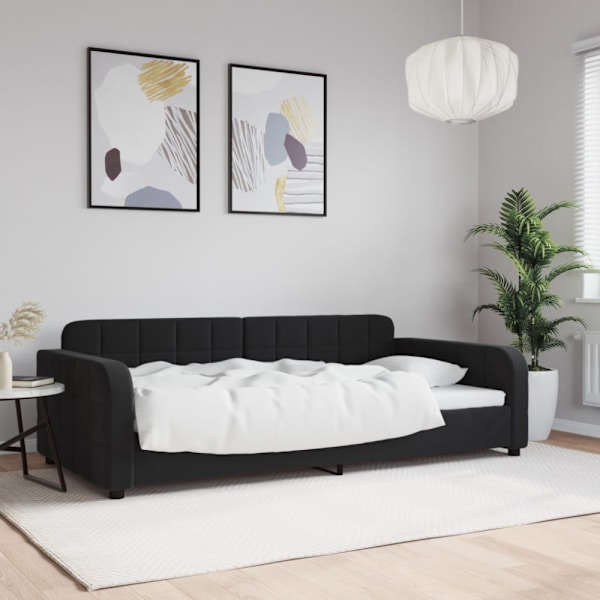 Dagbädd svart 100x200 cm sammet