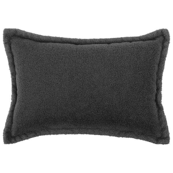 Kuddöverdrag 2 st HOUTEN Mörkgrå 50 x 75 cm Bouclé