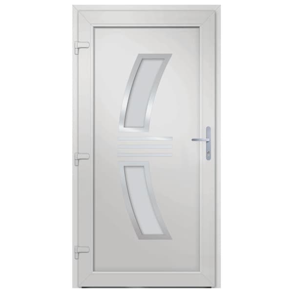 Ytterdörr vit 88x200 cm PVC