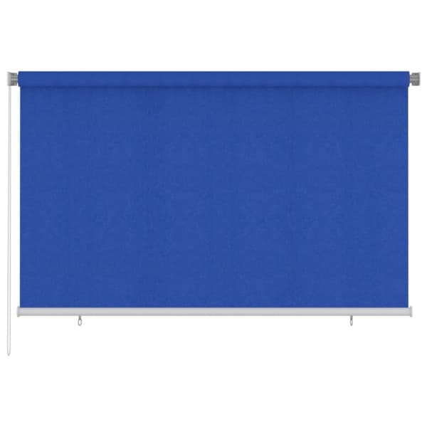 Rullgardin utomhus 240x140 cm blå HDPE