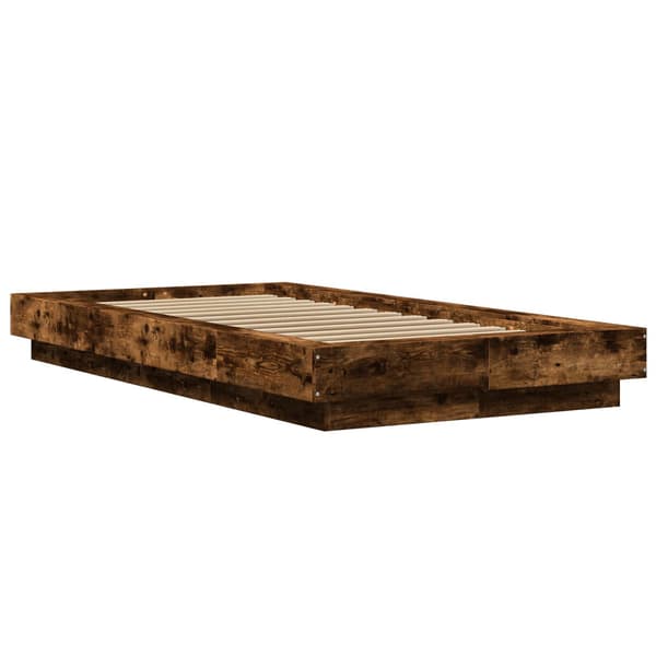 Golvsängsram Rökt ek 80 x 210 cm Konstruerat trä