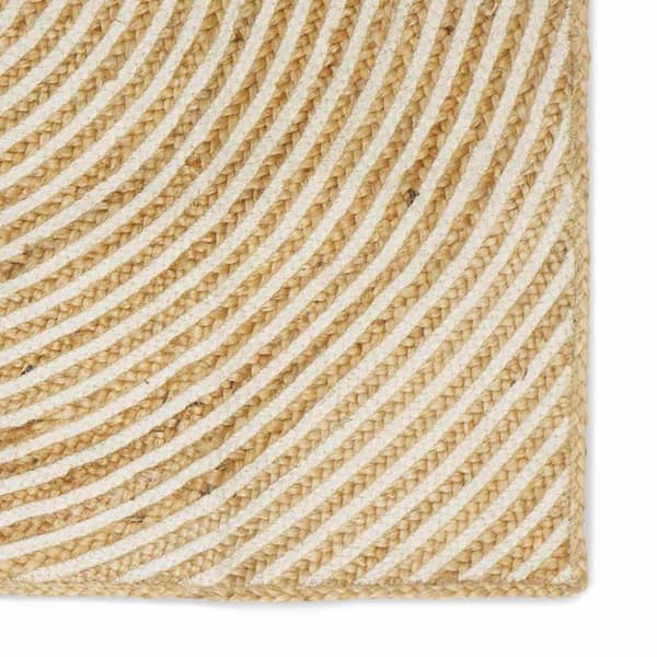 Områdesmattor Vit 160 x 160 cm Jute