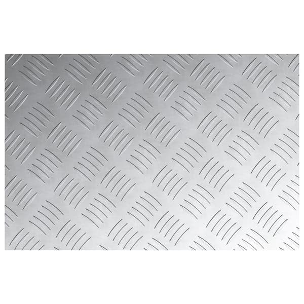 Trappsteg Rektangulär 4 pcs Silver 60 x 40 cm Aluminium