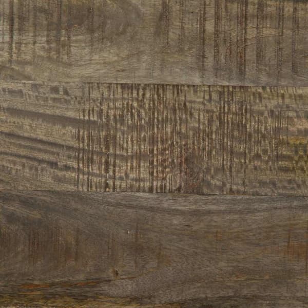 Sängbord ljusgrått 50x33x60 cm massivt trä mango