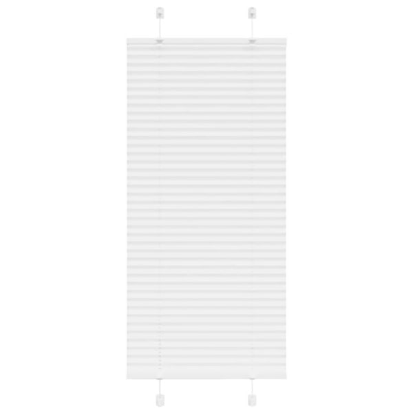 Plisserad persienn vit 60x100cm tyg bredd 59,4cm polyester