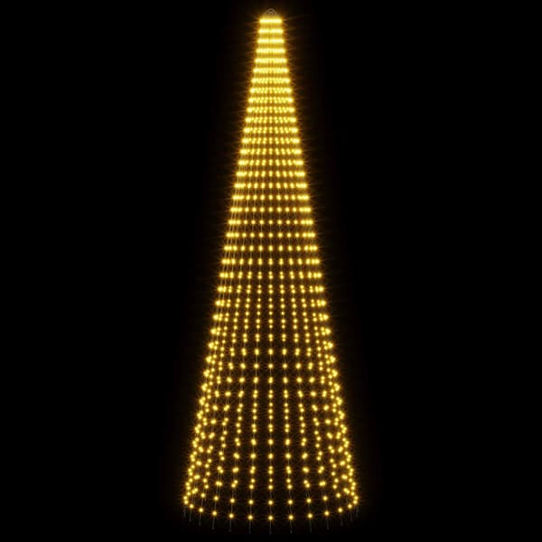 Julgransbelysning med markspjut 1148 LED-lampor Varmvit och