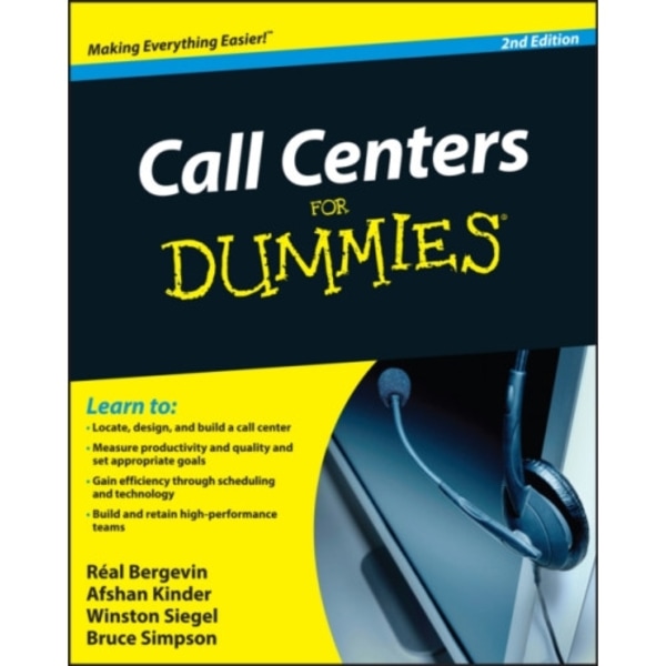 Call Centers For Dummies (häftad, eng)