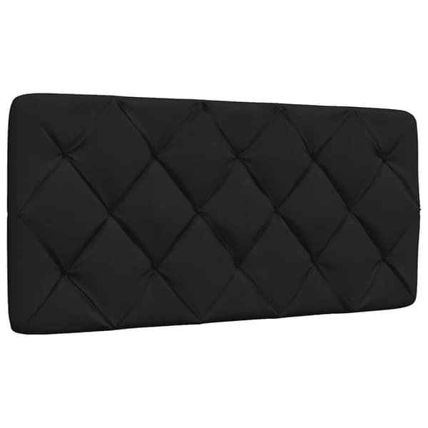 Bed Frame with LED without Mattress Black 100x200 cm Fabric