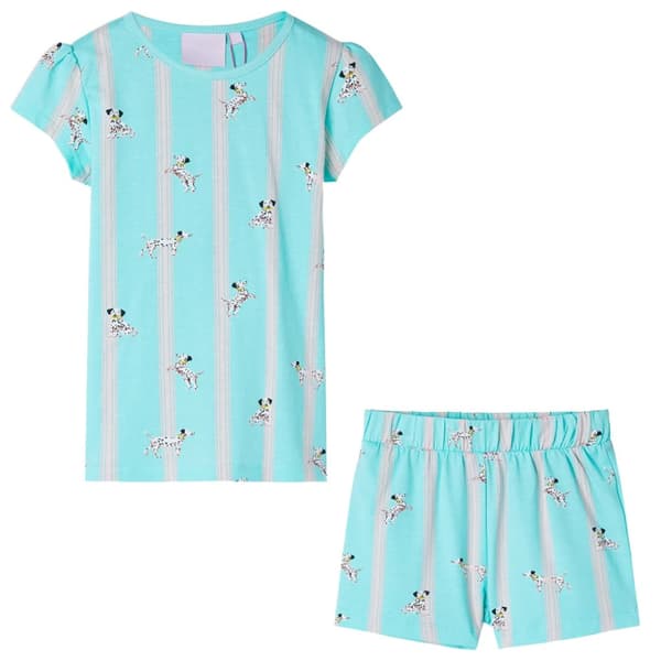 Barnpyjamas med korta ärmar för barn ecru 128