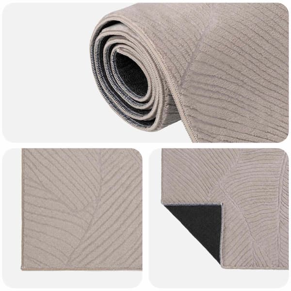Matta IZA Beige 80 x 200 cm 100% Polyester Kort lugg